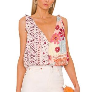 NWT Free People “Tropical Combo” Tank Top Size Small